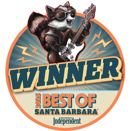 Santa Barbara Independent Best of Santa Barbara 2025 winner badge &mdash; Romance